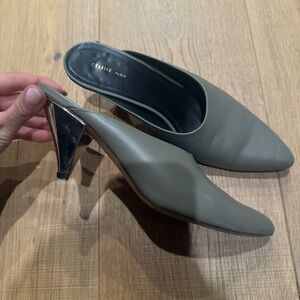 Celine Women's Elegant Gray Mules